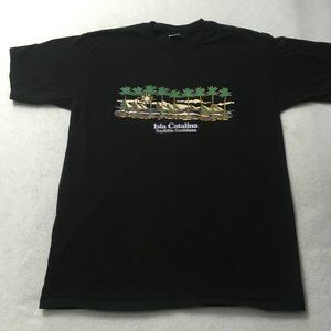vintage 90s palms water Isla catalina dominican republic T-Shirt XL aremar i